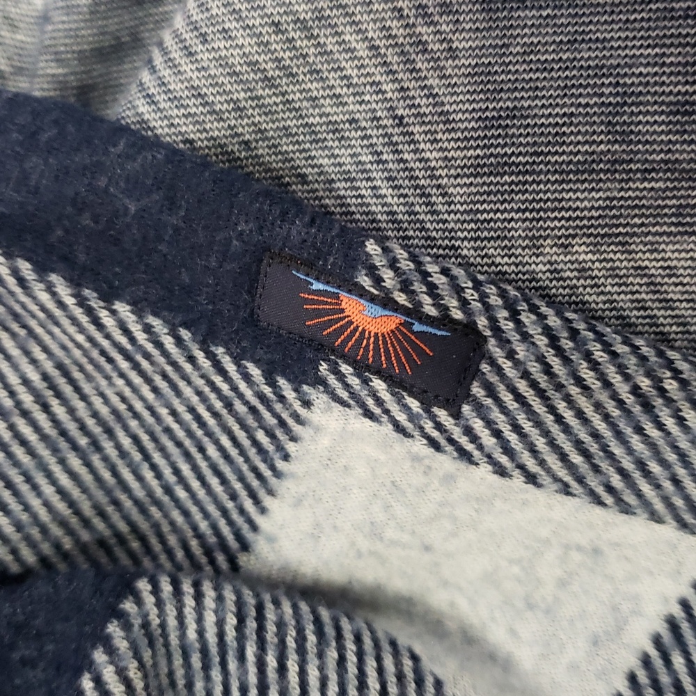 Faherty Blue and White Checkered Super Soft Flannel Button Down - Picture 5 of 8